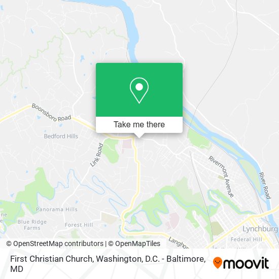 First Christian Church map