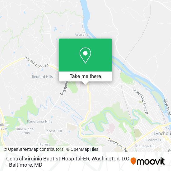 Central Virginia Baptist Hospital-ER map