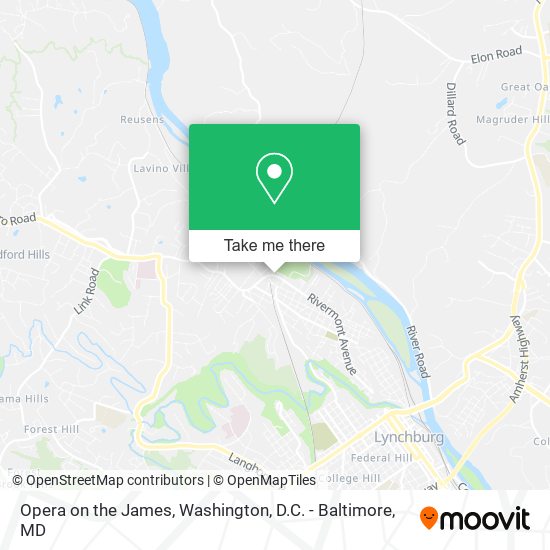 Mapa de Opera on the James