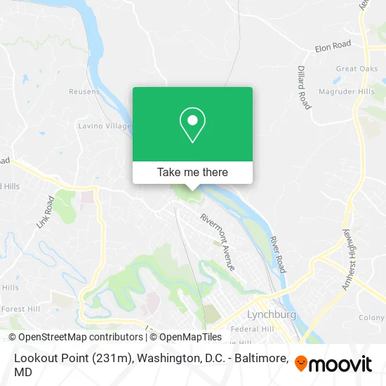 Lookout Point (231m) map
