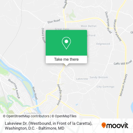 Lakeview Dr. (Westbound, in Front of la Caretta) map
