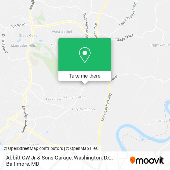 Mapa de Abbitt CW Jr & Sons Garage