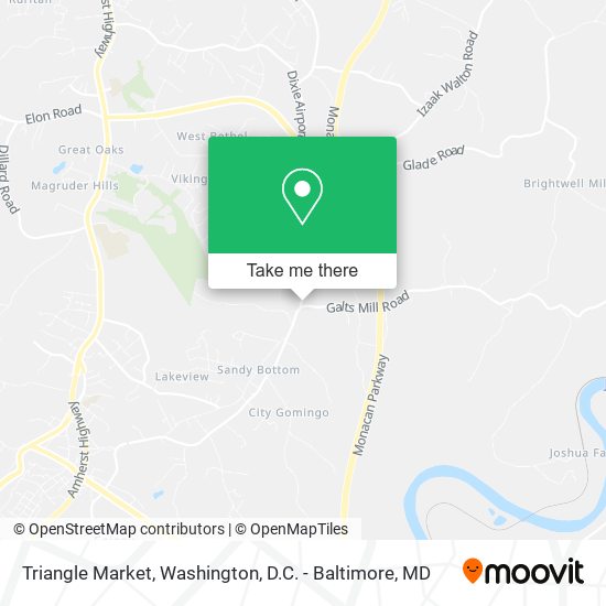 Triangle Market map