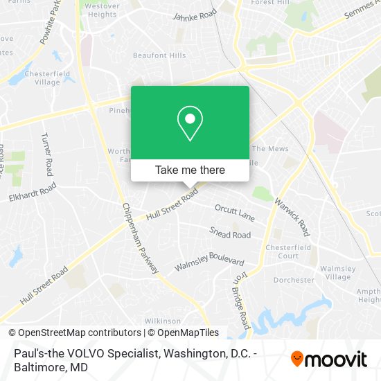 Mapa de Paul's-the VOLVO Specialist