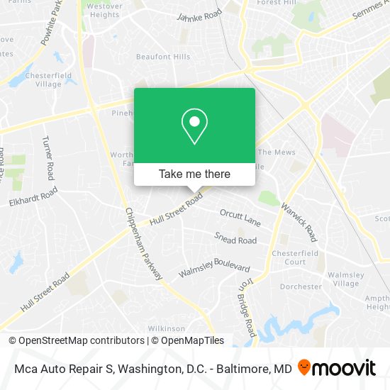 Mapa de Mca Auto Repair S