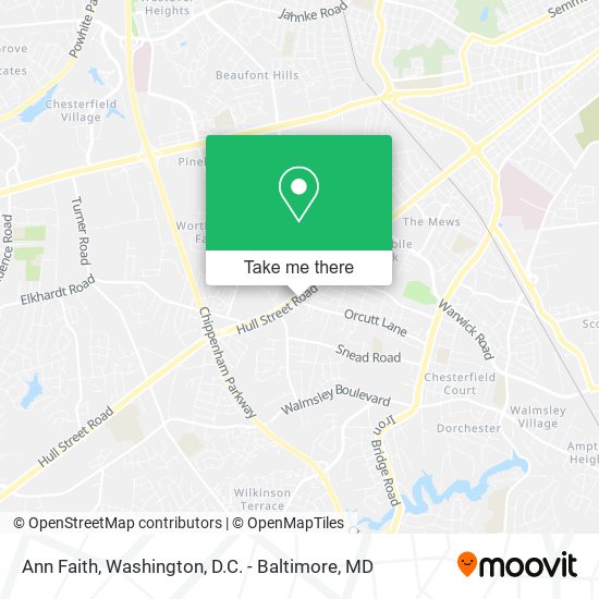 Ann Faith map