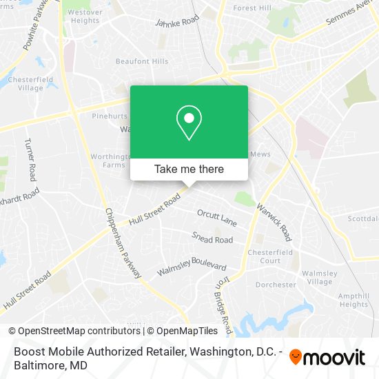 Boost Mobile Authorized Retailer map