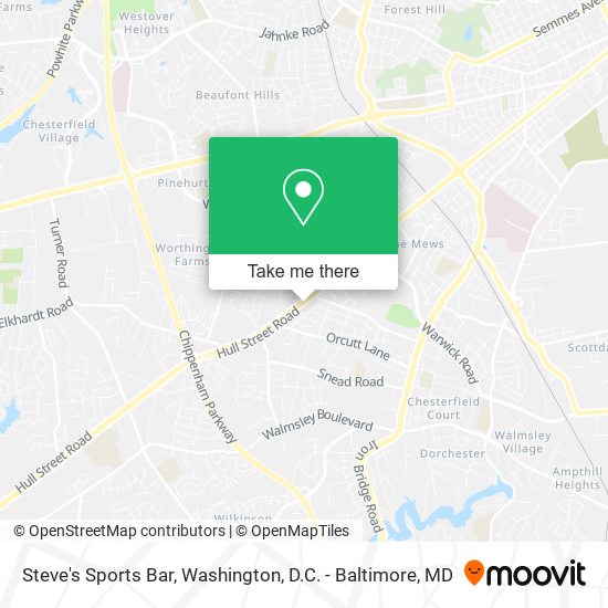 Steve's Sports Bar map