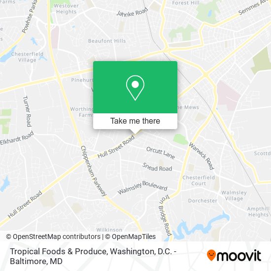Tropical Foods & Produce map