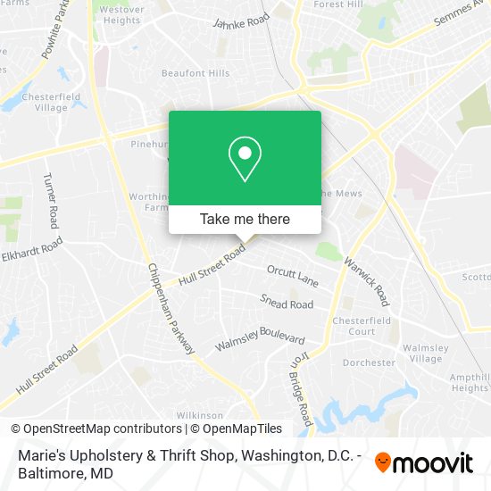 Mapa de Marie's Upholstery & Thrift Shop
