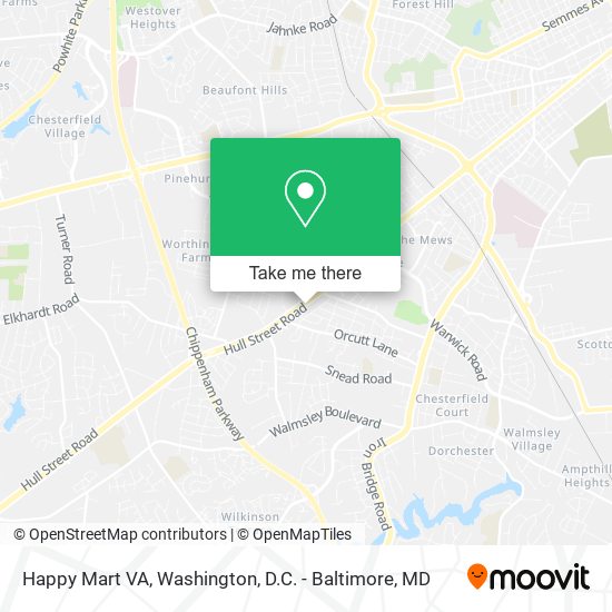 Mapa de Happy Mart VA
