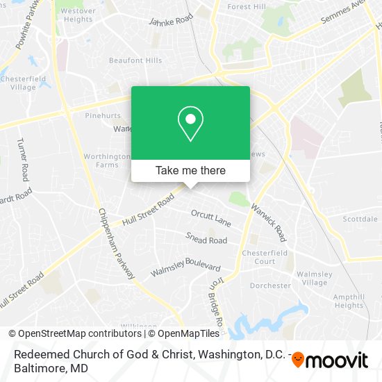 Redeemed Church of God & Christ map