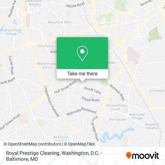 Royal Prestige Cleaning map
