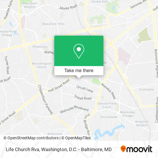 Life Church Rva map