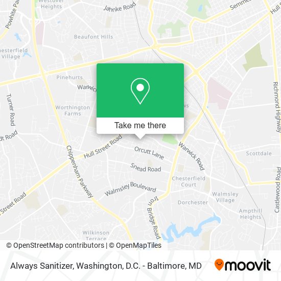 Mapa de Always Sanitizer
