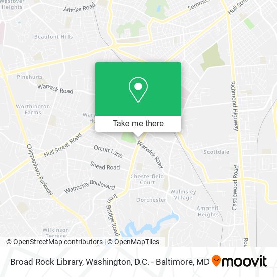 Broad Rock Library map