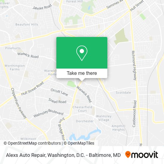 Alexs Auto Repair map