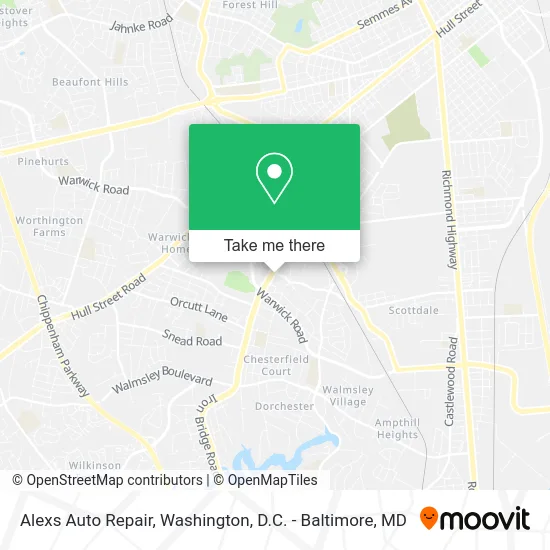 Alexs Auto Repair map