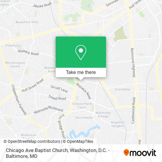 Mapa de Chicago Ave Baptist Church