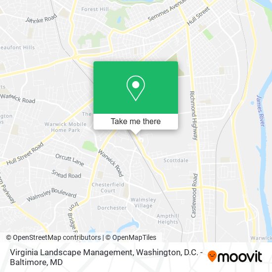 Mapa de Virginia Landscape Management