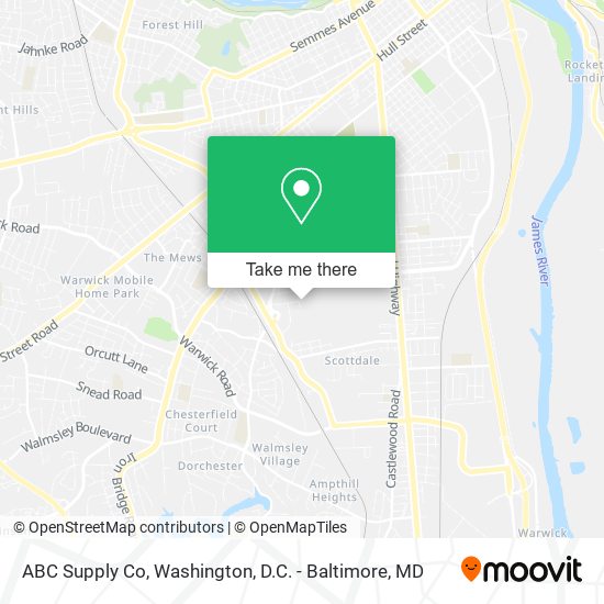Mapa de ABC Supply Co