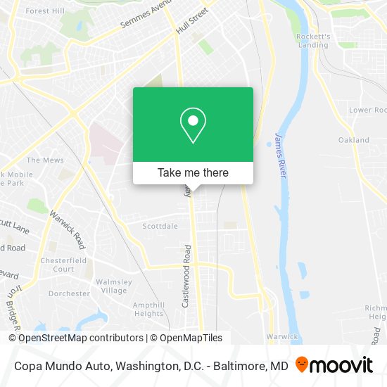 Copa Mundo Auto map