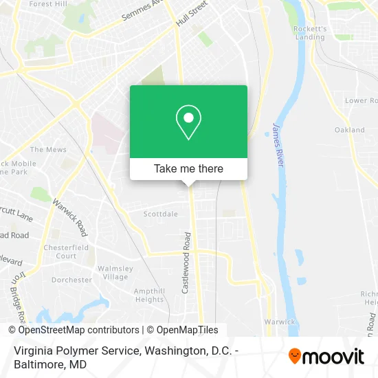 Virginia Polymer Service map