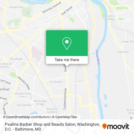 Psalms Barber Shop and Beauty Salon map
