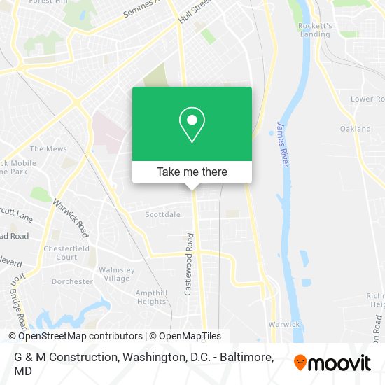 G & M Construction map