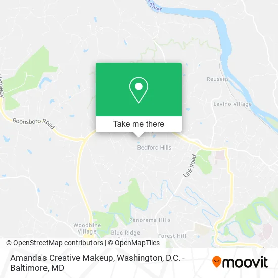 Amanda's Creative Makeup map