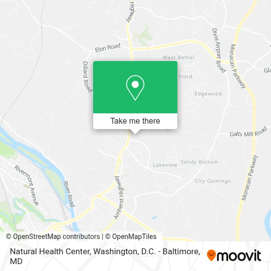 Natural Health Center map