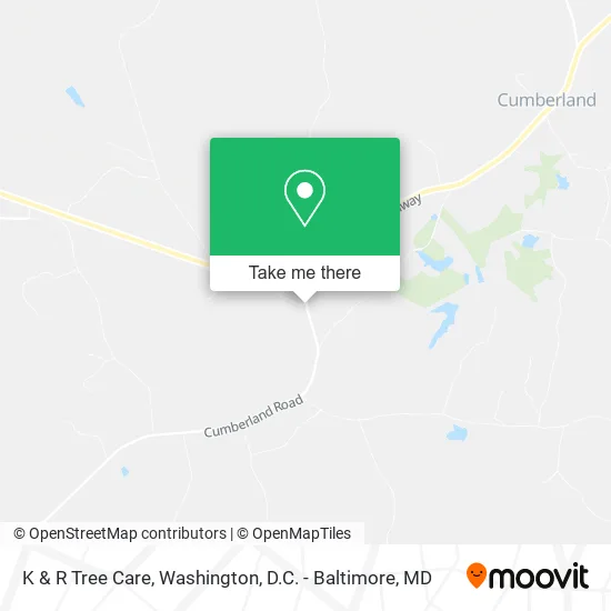 K & R Tree Care map