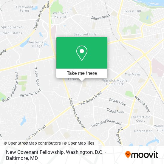 New Covenant Fellowship map