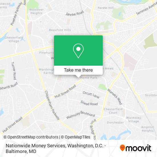 Nationwide Money Services map