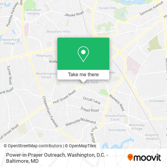Mapa de Power-in-Prayer Outreach