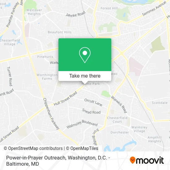 Power-in-Prayer Outreach map
