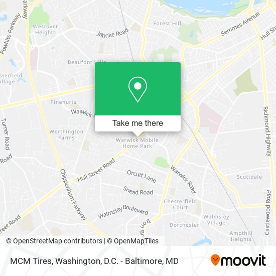 Mapa de MCM Tires