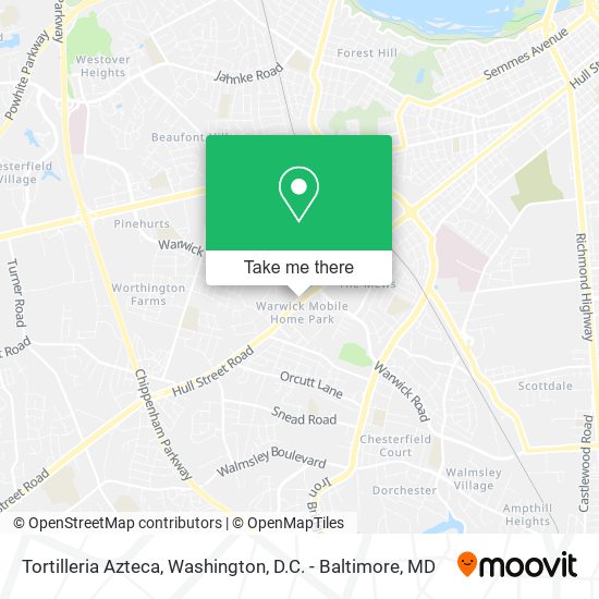 Mapa de Tortilleria Azteca