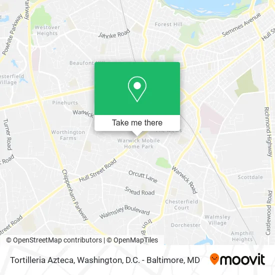 Tortilleria Azteca map