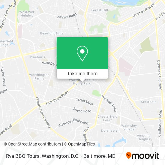 Mapa de Rva BBQ Tours