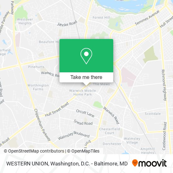 Mapa de WESTERN UNION