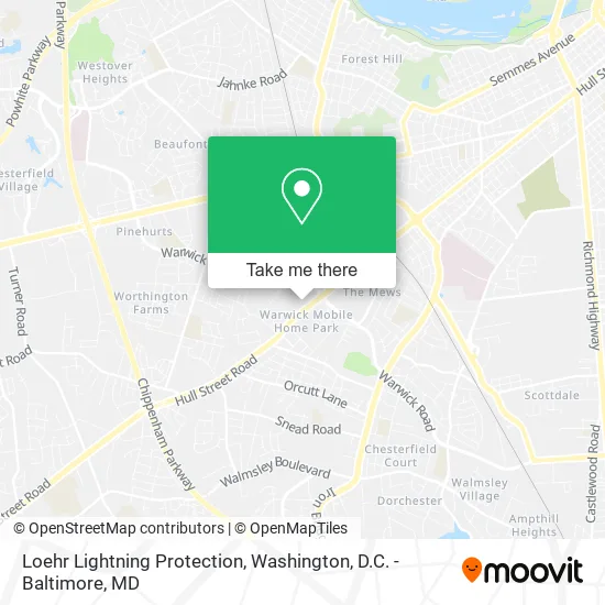 Loehr Lightning Protection map