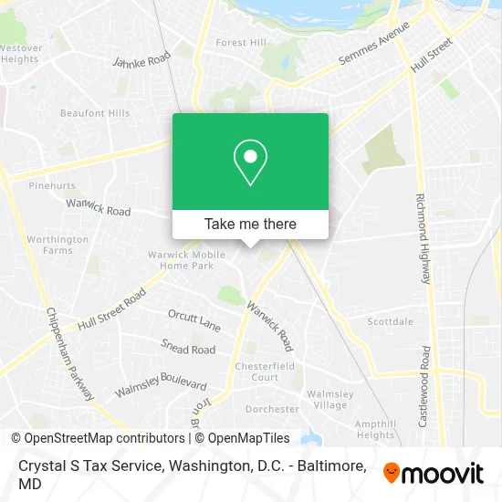 Crystal S Tax Service map