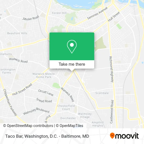 Taco Bar map