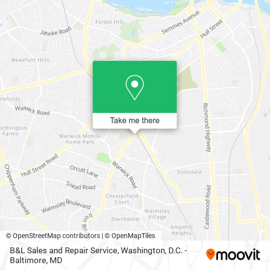 Mapa de B&L Sales and Repair Service