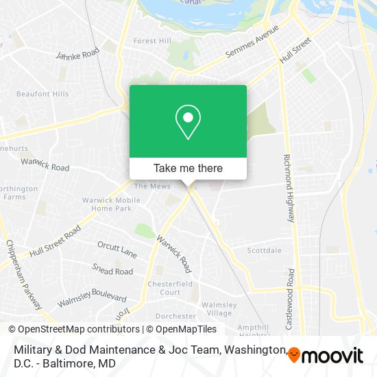 Mapa de Military & Dod Maintenance & Joc Team