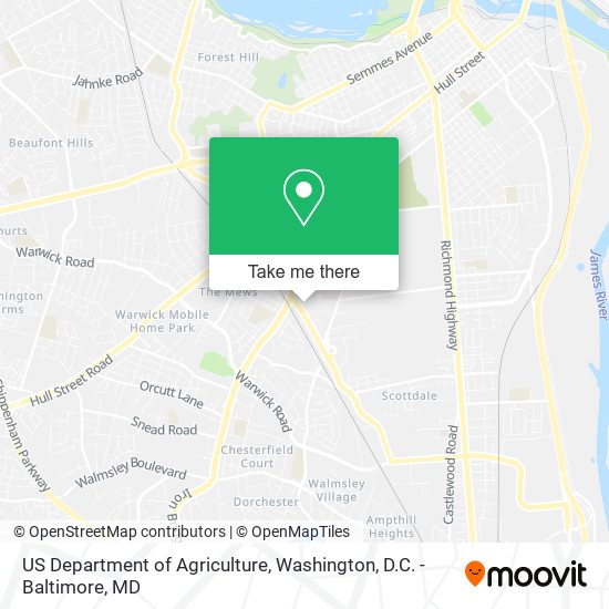 US Department of Agriculture map