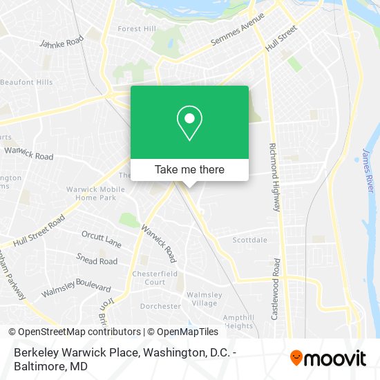 Berkeley Warwick Place map