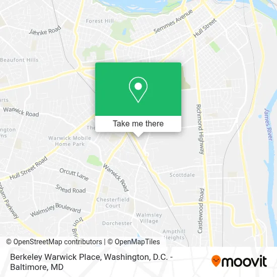 Berkeley Warwick Place map
