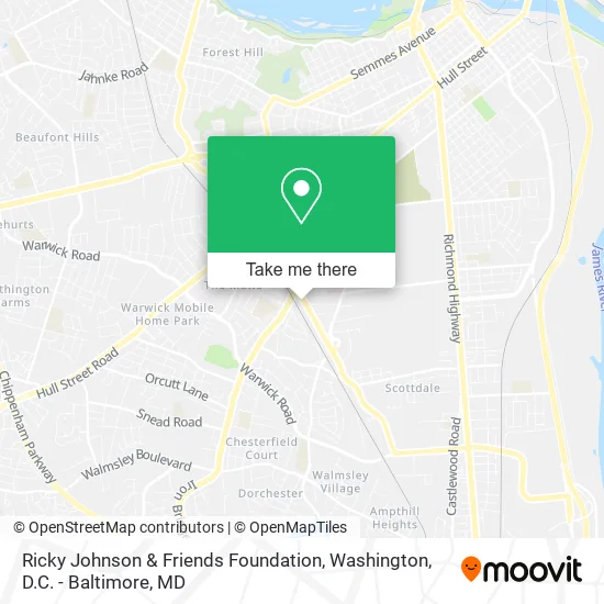 Ricky Johnson & Friends Foundation map
